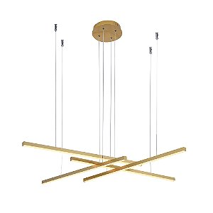 Pendente Fato Dourado (C)120Cm 4X15W 3000K | GD008