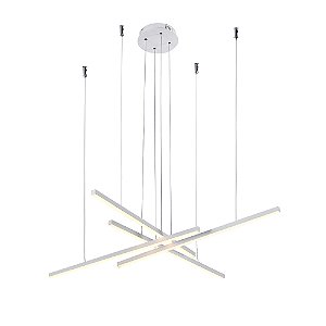 Pendente Fato Branco (C)120Cm 4X15W 3000K | GD009