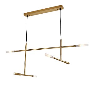 Pendente Malagueta Dourado (C)72Cm (L)112Cm  4xG9 | GR002