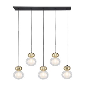 Pendente Guarana Bronze Preto (C)113Cm 5xG9 | HC007L