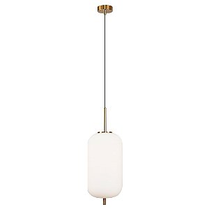 Pendente Tres Dourado Branco (D)22cm (A)59.5cm 1xE27 | HC014G