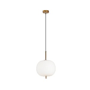 Pendente Tres Dourado Branco (D)30cm (A)42.5cm 1xE27 | HC016G