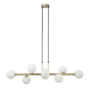 Pendente Abaporu Dourado Branco (C)107Cm 8xG9 | HL004W