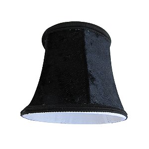 Cupula Mini Tecido Preto (D)12.5Cm (A)11Cm | HU051B