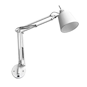 Arandela Scope Cabeceira Branco (D)15Cm (A)67Cm | HU5001W
