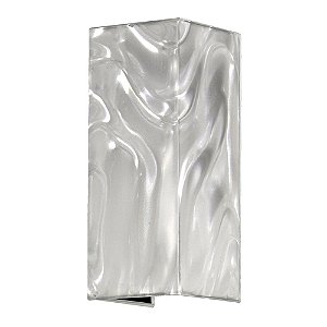 Arandela Metal e Acetato Branco 15cm X 15cm X 50cm | HU5013H