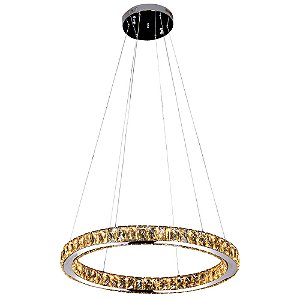Pendente Aura Piccola Cromado (D)60Cm 24W 3000K | ID010C