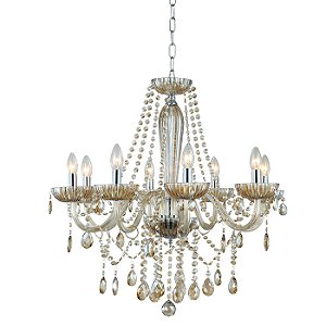 Lustre Anjou Cromado Champagne (D)68Cm (A)68Cm 8Xe14 | JF018A
