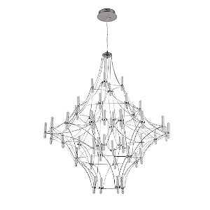 Pendente Jun Cromado D 103Cm X 117Cm 48 X 0,8W | JJ005