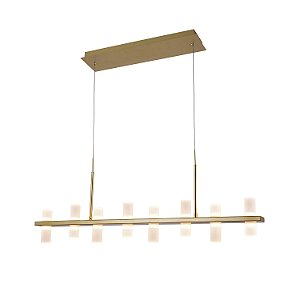 Pendente Clair Sand Gold  Branco (C)105Cm 16X2W 3000K | JJ011