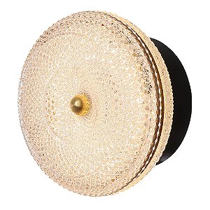 Arandela Dendê Preto e Dourado (A)15Cm 13W 2400K | JJ018