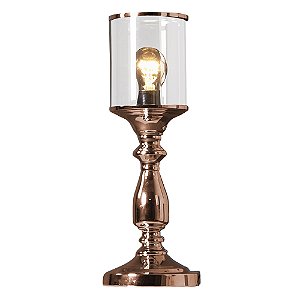 Abajur Tin D 15Cm X 42Cm  1xE27 Cobre E Transp | JY001B