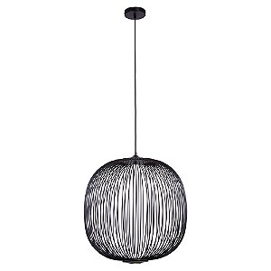 Pendente Aral Preto (D)53Cm (A)55Cm 2X4W 3000K | KE006B