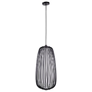 Pendente Aral Preto (D)33Cm (A)70Cm 2X4W 3000K | KE007B