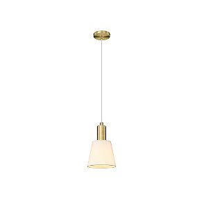 Pendente Pipe Dourado Branco (A)19.5Cm 1xE14 | ME001W