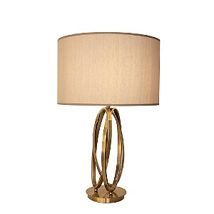 Base Abajur Veneto Bronze Metal Orgânico (A)54cm | MI013