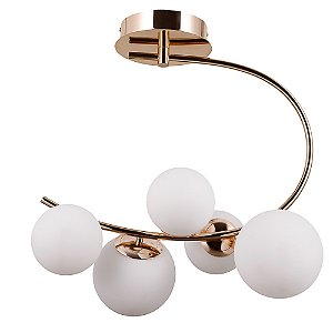 Plafon Nero Dourado (C)49cm (L)28cm (A)52cm 5xG9 | MM001G