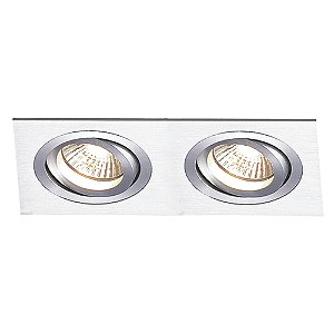 Spot Embutir Ecco 2Xar111 Bivolt Prata | NS5112A