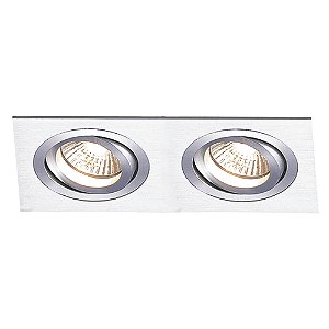 Spot Embutir Ecco 2Xpar30 Bivolt Prata | NS5302A