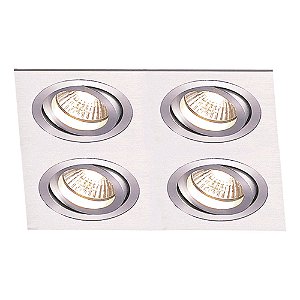 Spot Embutir Ecco 4Xar70 Bivolt Cinza | NS5704A