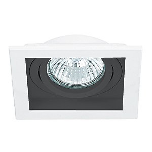 Spot Embutir Conecta Alumínio Branco E Preto Ar111 | NS7111P