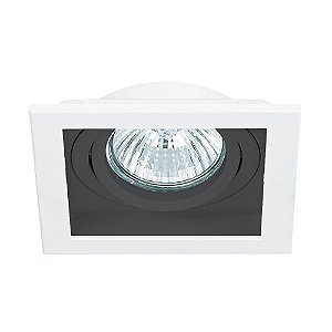 Spot Embutir Conecta Alumínio Branco E Preto Ar70 | NS7701P