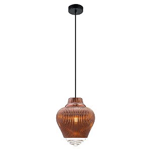 Pendente Fuzy Cobre Vidro D 23Cm X 28Cm 1xE27 | OP054A