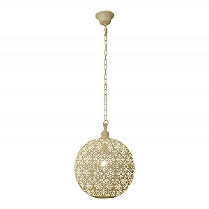 Pendente Gaya Branco 20Cm x 30Cm 1xE27 | PEI0017PBR