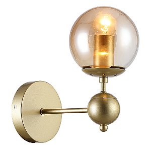 Arandela Orbe Dourado Bolinha Clássico (D)24cm | RM005G