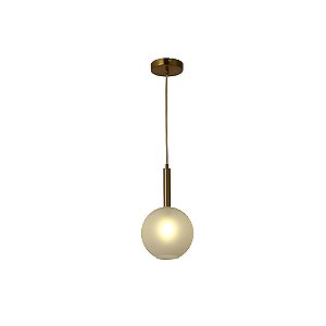 Pendente Filó Bronze Branco (D)18Cm (A)33.5Cm 1xG9 | RZ006W