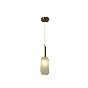 Pendente Filó Bronze Branco (D)11Cm (A)39Cm 1xG9 | RZ007W