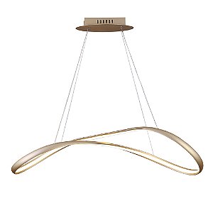 Pendente Zig Dourado (C)88cm (L)32cm (A)22cm 35W 3000K | TP002G