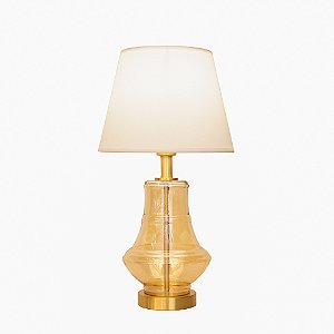 Base Abajur Veneto Dourado Champagne (A)38.5Cm | WR005