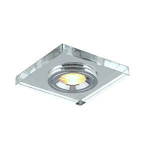 Spot Embutir Shine 1X Minidicroica Bivolt Cromado E Transparente | YD1044