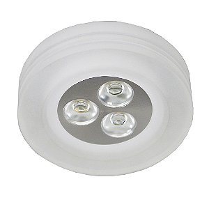 Spot Embutir Glow 3Xled Bivolt Acetinado E Transparente | YD227RC