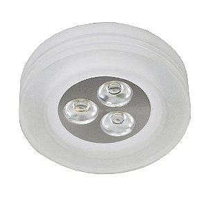 Spot Embutir Glow 3Xled Bivolt Acetinado | YD227RF