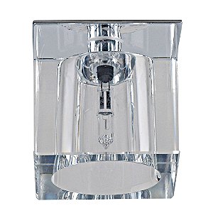 Spot Embutir Shine Cromado E Transp (C)5Cm (L)5Cm (A)5.5Cm  1Xg4 20W | YD604