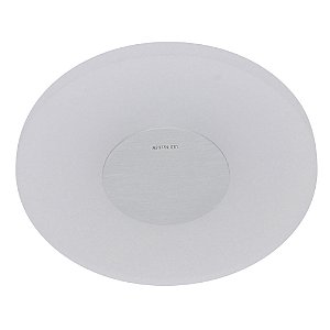 Arandela Metal E Vidro Branco 26cm X 5,5cm 6,6W | ZU004