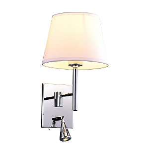 Arandela Lettura Cromado 20cm X 25cm X 34cm | ZU011A