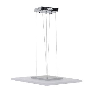 Pendente Branco e Prata (C)60Cm(A)5Cm 1x10W | ZU013L
