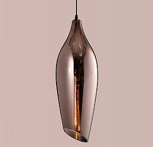 Pendente Arum Vidro Cobre Opus Ø145 x 400mm | DN38629
