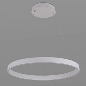Pendente Led Halo Branco Opus Ø60 x 300 x Ø22cm | DN34461