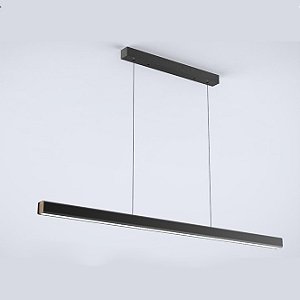 Pendente Led Zion Preto Opus 120 x 200 x 5cm | DN35819