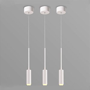 Pendente Led Match Opus DN37769 Branco Ø4 x 200cm