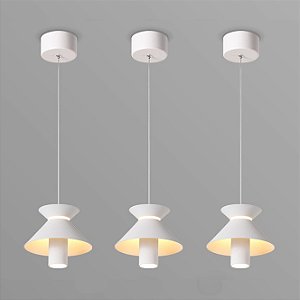 Pendente Led Occa Opus DN37783 Branco Ø15 x 200cm