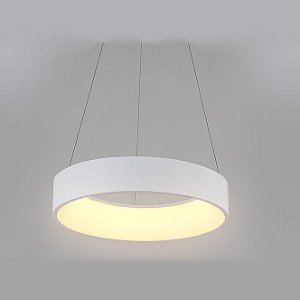 Pendente Led Round Opus HM38094 Branco Ø450 x 85mm