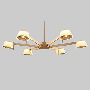 Pendente Led Cosmo Opus DN39817 Champagne  Ø966 x 2000mm