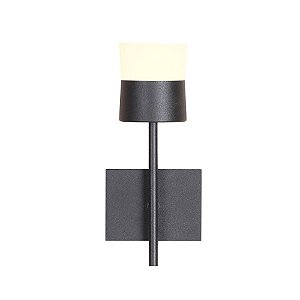 Arandela Juggle Preto (A)18,4cm Led 6W 3000K | JUG1AR01PT008