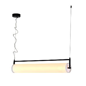 Pendente Barelo Linear Preto (C)93cm (A)18cm Led 20W 3000K | BAR1PD01BR092