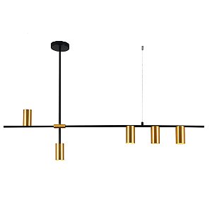 Pendente Morse Dourado Linear (C)123cm (A)40cm | MOR1PD01DR123